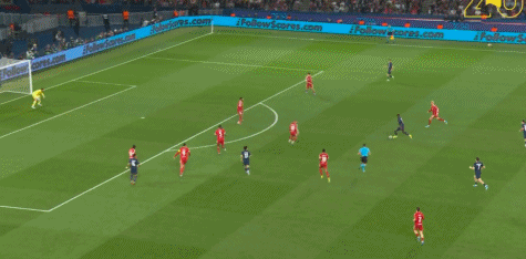 欧冠14决赛首回合巴黎圣日耳曼2-0利物浦 杜埃克