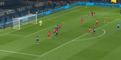 欧冠14决赛首回合巴黎圣日耳曼2-0利物浦 杜埃克